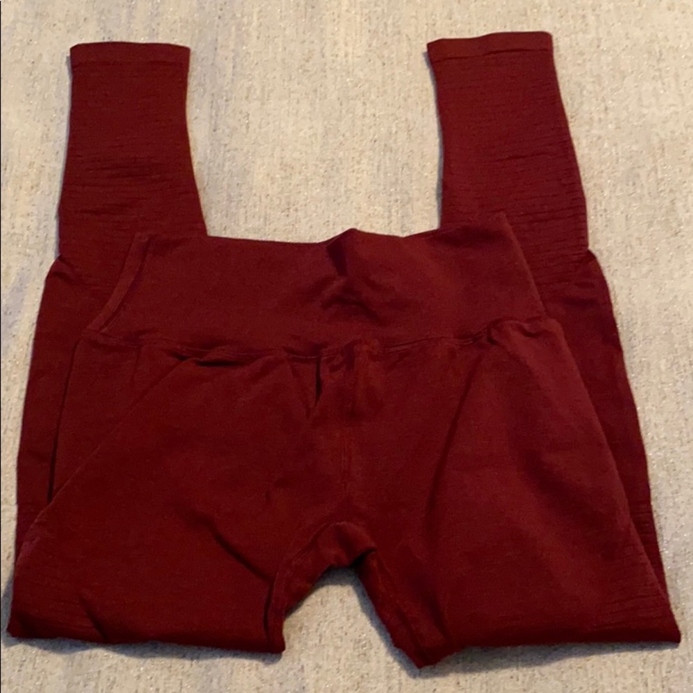 Alphalete Maroon Revival Leggings XL